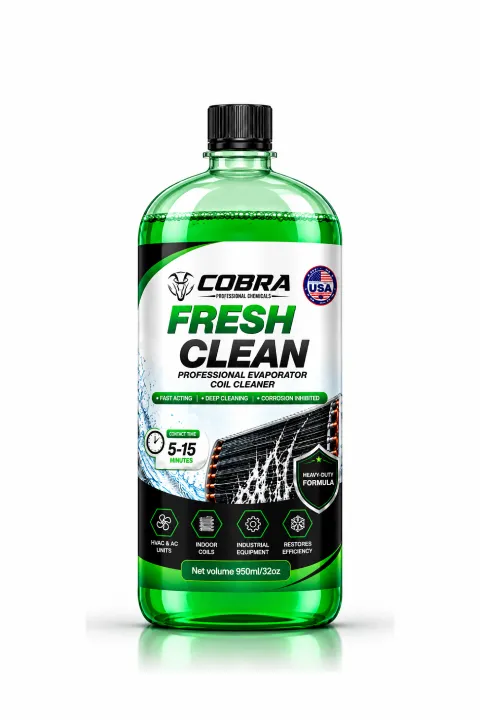 COBRA FreshClean 950ml professional evaporator coil cleaner